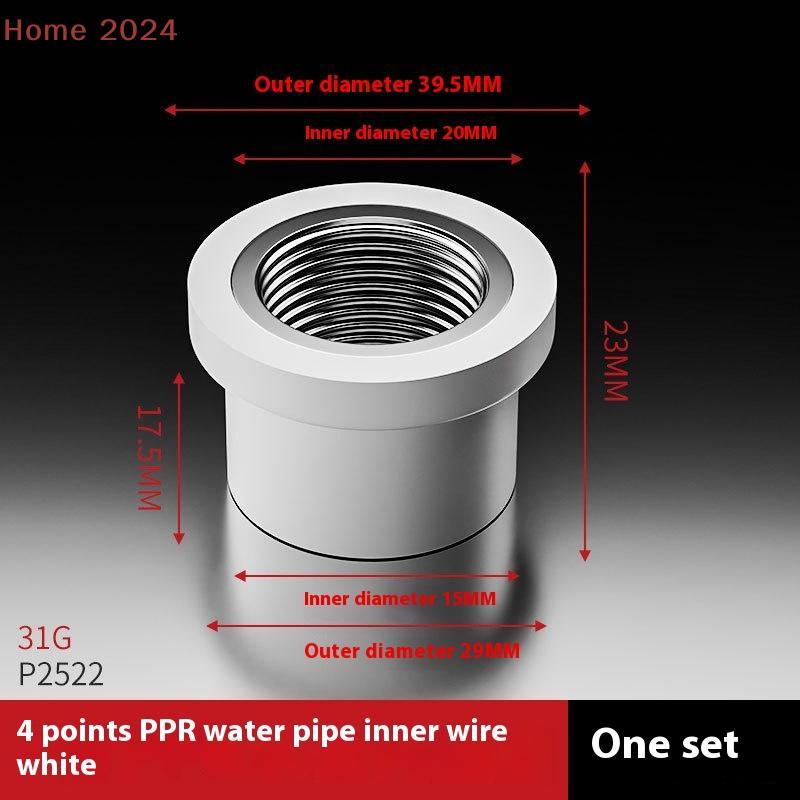 3/6Pcs 26.5mm Boring Drill Bit Thread Fitting For 1/2inch PPR Water Pipes Repair Tools Fitting Accessories