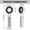 Magnifying Glass USB Rechargeable 60X Handheld Magnifier with Adjustable 3 Light Mode Electronic Magnifier for Watch Repair Read
