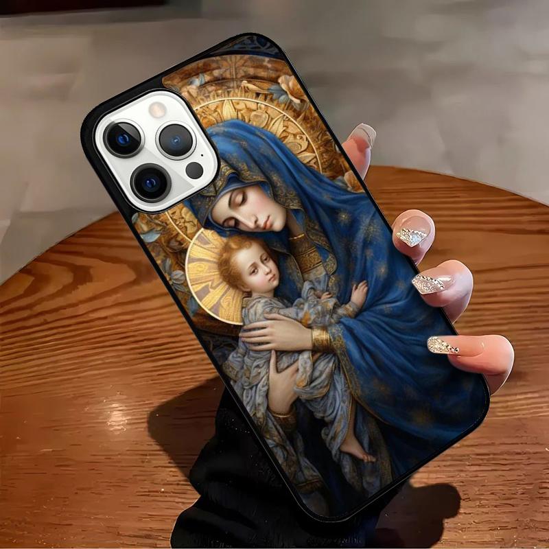 

Virgin Mary And Jesus Phone Case For iPhone 17 Air 16 15 14 13 12 11 Pro Max Max Plus Bumper Case Cover iPhone 13