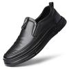 2025 printemps et automne nouvelles chaussures en cuir décontractées pour hommes chaussures pour pieds faites à la main en ligne chaussures de papa d'âge moyen 808