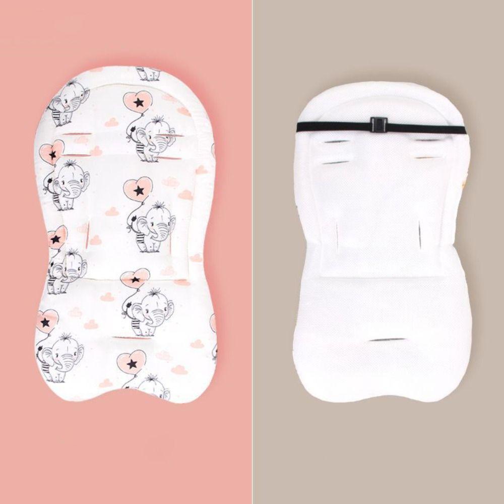 Comfortable Baby Pram Seat Mat Cartoon Printed Dining Chair Cotton Pad Baby Stroller Cushion  Kids
