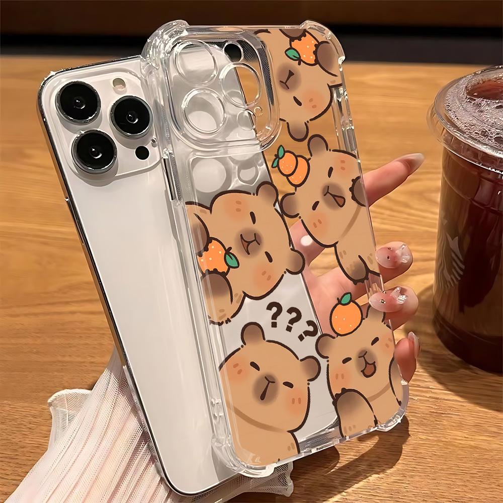 Cartoon Cute Capybaras Case For Samsung A16 A06 A35 A55 A25 A05s A15 A54 A34 A24 A14 A05 A04 A04e A13 A73 A53 4G 5G Cover
