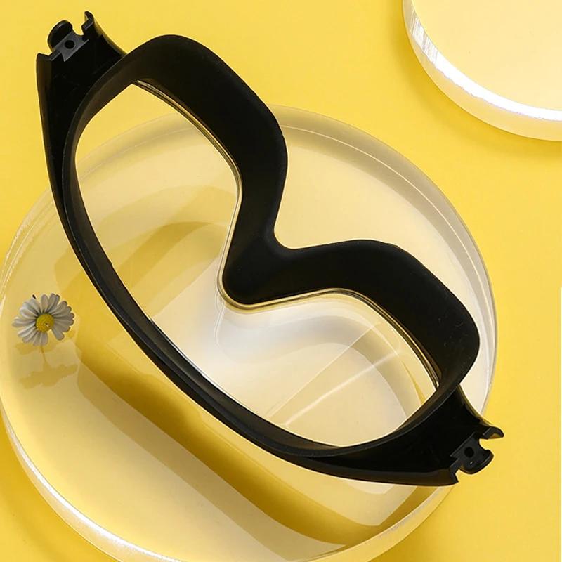 Big Frame Swimming Goggles Adults with Earplugs Swim Eyeglasses Men and Women Professional HD Anti-fog Goggles Silicone Eyewear