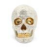 Creative Craft Skull Flowers Sculpture Horror Screw Gear Mechanical Style Statue Home Halloween Skeleton Head Decorative Crafts