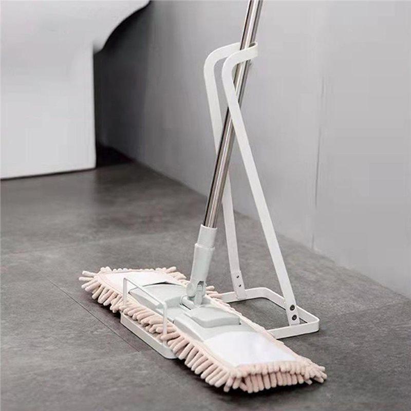 Metal Vacuum Cleaner Bracket Holder Floor Stand Storage Vertical Dust Collector Storage Rack Mop Hanger Kitchen Home