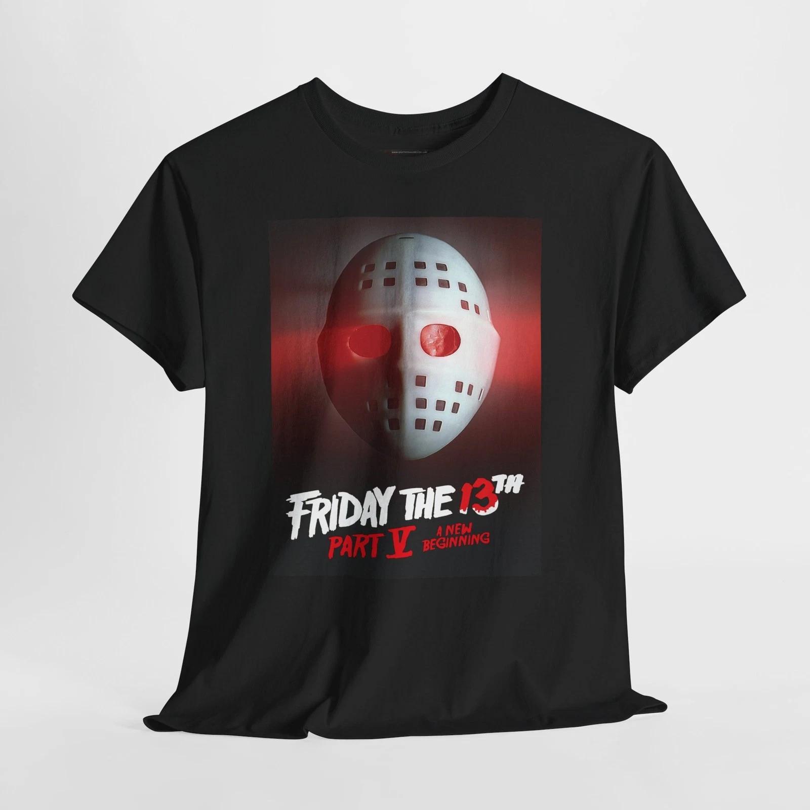 Friday the 13th Part V 1985 Retro Movie Poster Horror Unisex Graphic T-Shirt 2XL
