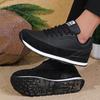 Men Casual Sneakers PU Leather Comfortable Outdoor Casual Men's City Walking Running Sneakers for Men Shoes Black Size 39-47