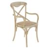 Chaise De Salle À Manger - Noname - Rotin Et Orme - Design Alpin - Finition Vieillie - 1 Place