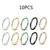 5-10 Pcs 16G Stainless Steel Hinged Nose Ring Clicker for Septum Tragus Helix Cartilage Daith Rook Piercing Jewelry