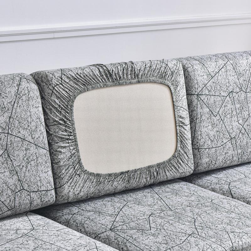 Neuer floral bedruckter Stretch-Sofa-Sitzkissenbezug, Rückenlehnenschutz für Couch, Sofabezug in L-Form, Chaselong-Schonbezüge