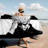 S-Satoru-Gojo Confident-Supernatural Microfiber Blanket Quick Drying Beach Towels Oversized Printing Super Pool Towel Blanket