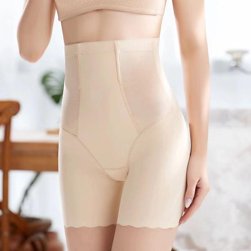Ice Silk High-Waisted Tummy-Control Seamless Shorts: Postpartum Slimming, Waist Protection, and Hip Lift XL