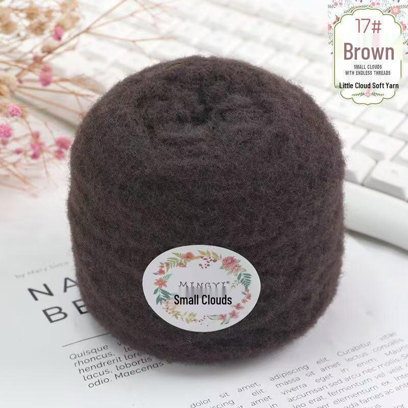 6-Strand Mousse Cloud Soft Scarf Hat Crochet Kit - Handmade Snow-Step DIY Milk Waffle Stitch Yarn