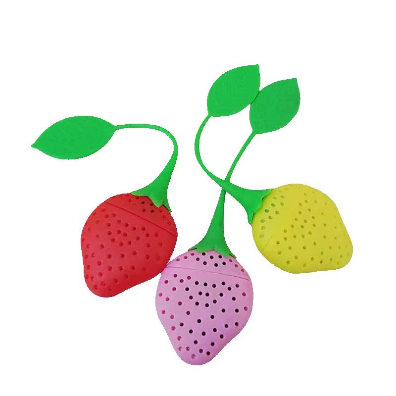 

1/3 шт. Новый силиконовый фильтр для заваривания чая, кофейный фильтр, клубничный чайный пакетик, силиконовый держатель для шариков для чая, гаджеты для чайника, фильтр для трав и специй