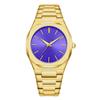 High-End Men's Quartz Watch with Large Dial and Steel Band, featuring Arabic Numerals.
