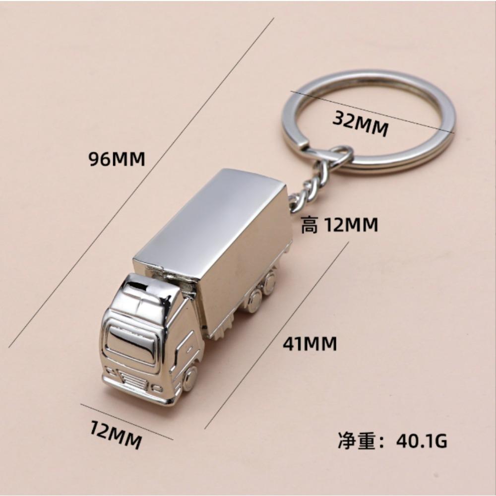 Creative Truck Style Model Keychain Fashion Metal Car Key Chain Custom Silver for Men Bag Keyring Ring Accessorie Gift