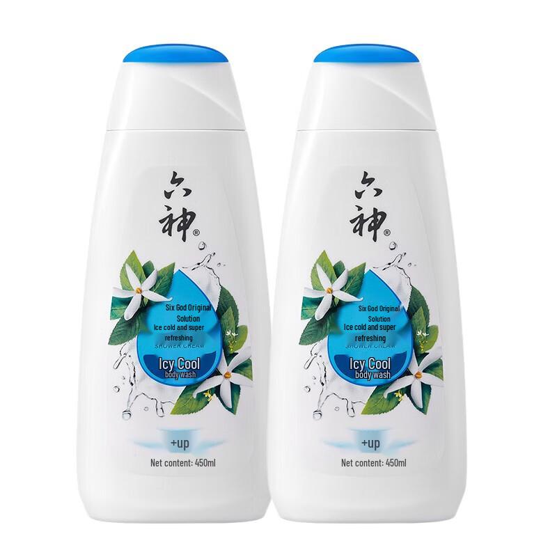 Liu Shen Ice Camphor Mulberry Leaf Refreshing Shower Gel (2 x 450ml)
