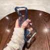 Elastic Wrist Strap Phone Case For Iphone 14 12 11 13 Pro Max Xr X Xs 7 8 Plus Plating Matte Clear Soft Silicone Cover