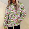 Women's Fashion Daily Versatile Casual Crewneck Sweatshirts Graphic Daily Long Sleeve Gradient Patchwork Printed Top Sweatshirts