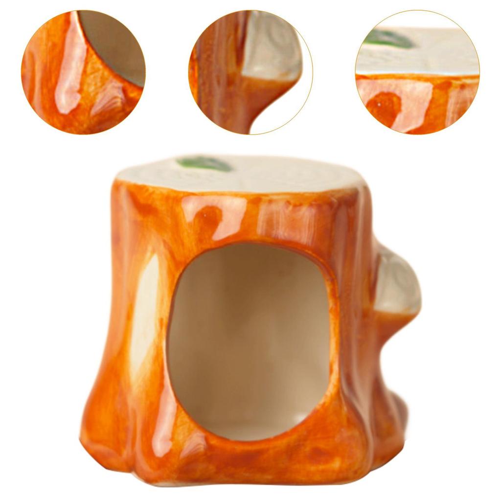 Ceramic Hamster House Decorative Small Animal Cave for Rats Small Pets Mouse