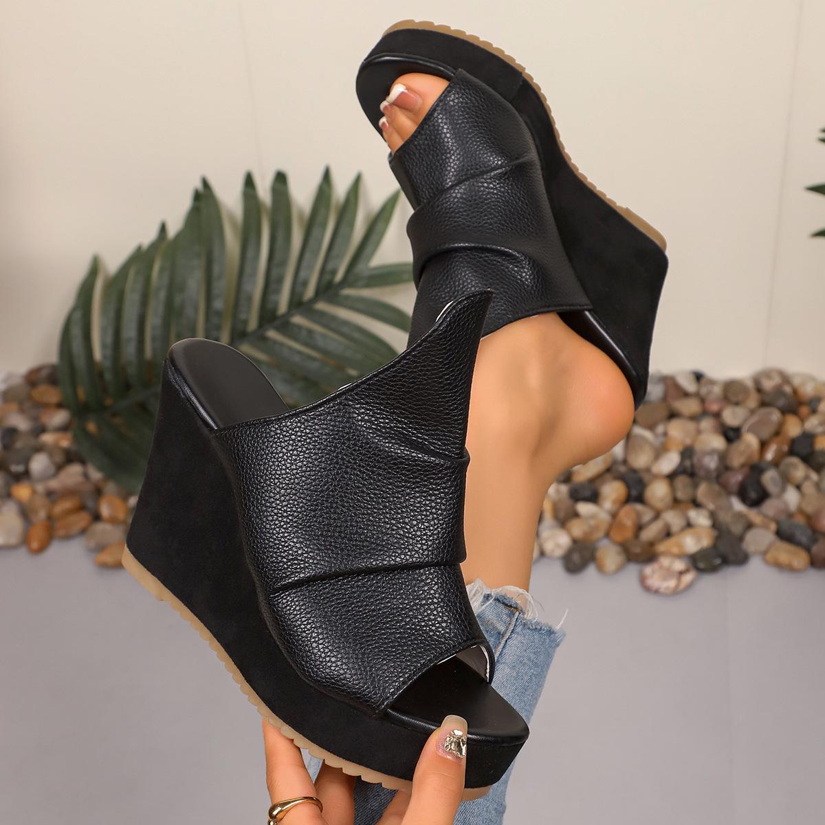 

Foreign trade large size sandals 2025 new thick-soled wedge heel women s shoes 4Sandals2025wish spot 43