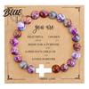 Comfortable Bracelet Women Elastic Rope Natural Stone Beads