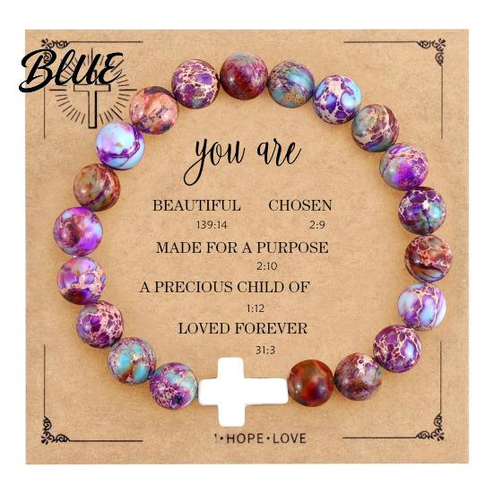 Comfortable Bracelet Women Elastic Rope Natural Stone Beads