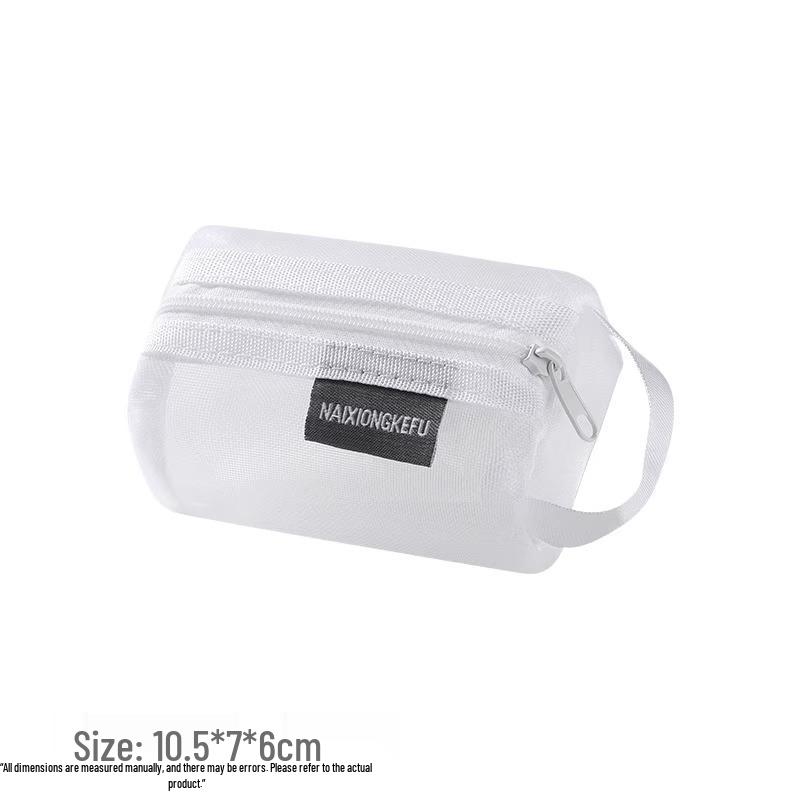 

Портативная прозрачная сетчатая косметичка - Мини ручной кошелек для монет и держатель для ключей/карт