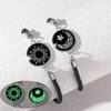 2pcs Stainless Steel Luminous Sun Moon Braided Bracelets for Lovers Couple Adjustable Bracelet Valentine's Day Jewelry Gifts