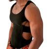 Camiseta sin mangas calada con estilo para hombre, chaleco acanalado deportivo para culturismo, camiseta sin mangas, ropa para discoteca