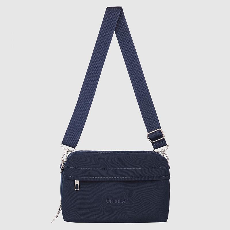 Black Waterproof Multifunctional Travel Passport Chest Bag - Portable, Large Capacity Crossbody Stroller Bag