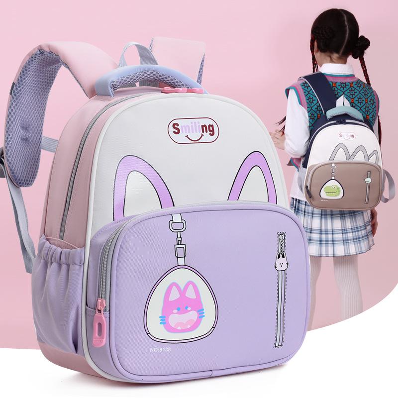 Kindergarten schoolbag women's new cartoon cute baby burden reduction backpack large capacity lightweight burden reduction children's backpack