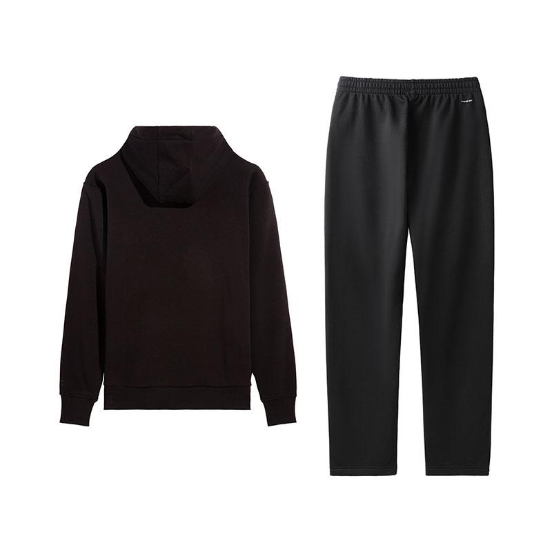 Li-Ning Hooded Design Sweatshirt Comfortable Long Pants Casual Sports Suit Men Sets AWDVJ01-3+AKLVD35-1