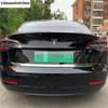 Rear Trunk Tail Gate Door Strip Overlay Decoration Cover Trim Stainless Steel Accessories Exterior For Tesla Model 3 2018 -