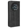 For Honor Magic5 Pro 5G PU Leather Wallet Retro Phone Case Magnetic Absorption Flip Stand Cover