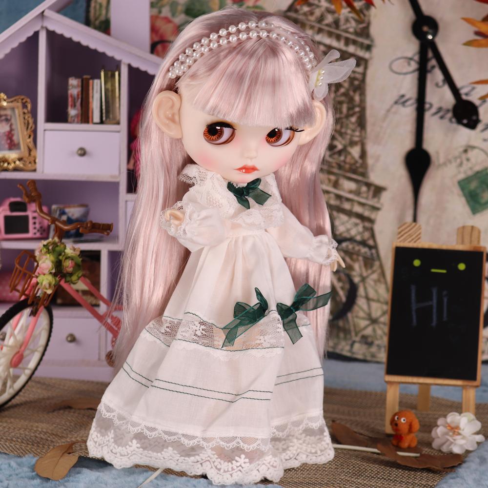 ICY DBS Blyth Doll Leisure Girl Joint Body White Skin Matte Face 1/6 BJD Neo Ob24 Anime Girl