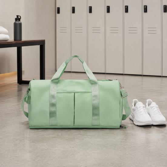 Yousheng Women's Gym Bag with Shoe Compartment, Large Capacity Waterproof Yoga Duffle Bag with Wet Dry Separation, Oxford Fabric Sports Bag with