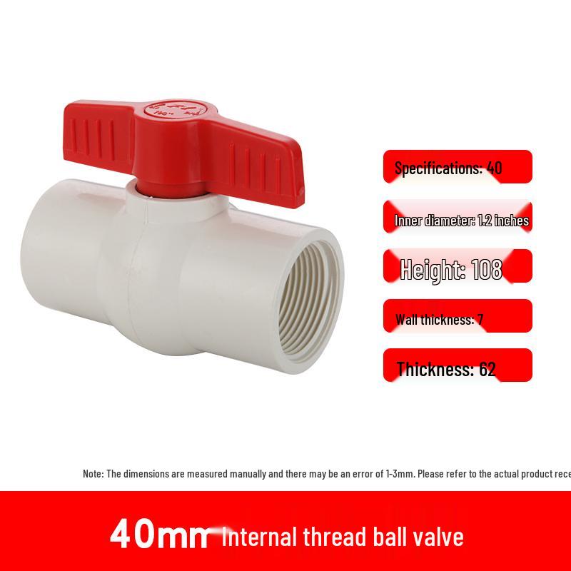 PVC Ball Valve Set: 4-Point and 6-Point Water Supply Valves for DN25, 32, 40, 50 Pipes