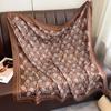 Lightweight 90x90cm Square Scarf Women Navy Style Sun Protection Silk-Like Feel Wear Chic Versatile Accessory