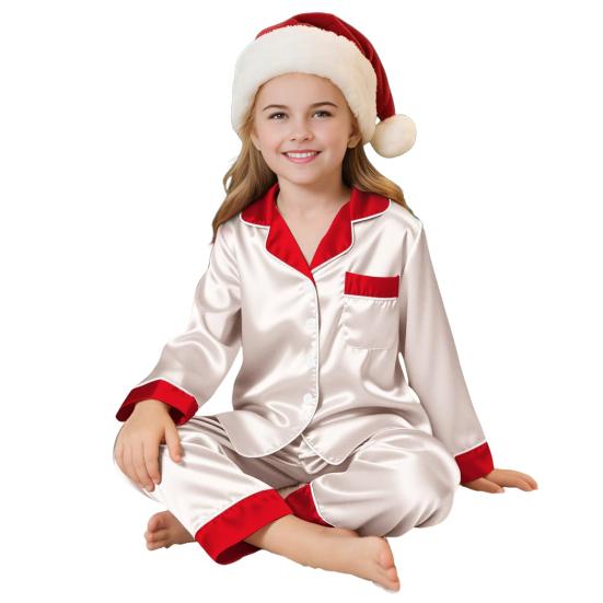 Family Christmas Pajamas Matching Sets 2 Pieces Parent-child Outfits Cozy Breathable Pjs Outfits Christmas Themed Costumes for Family