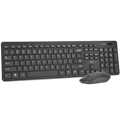 Combo de teclado y ratón inalámbricos, teclado y ratón de oficina estándar Rii para Windows/Android Tv Box/raspberry Pi/pc/portátil/ps3/4