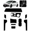 GR Yaris Interior Rubber Door Pocket Floor Accessories for Toyota GXPA16 GRMN RZ Protect the Interior from Scratches and Noise Model with Vertical