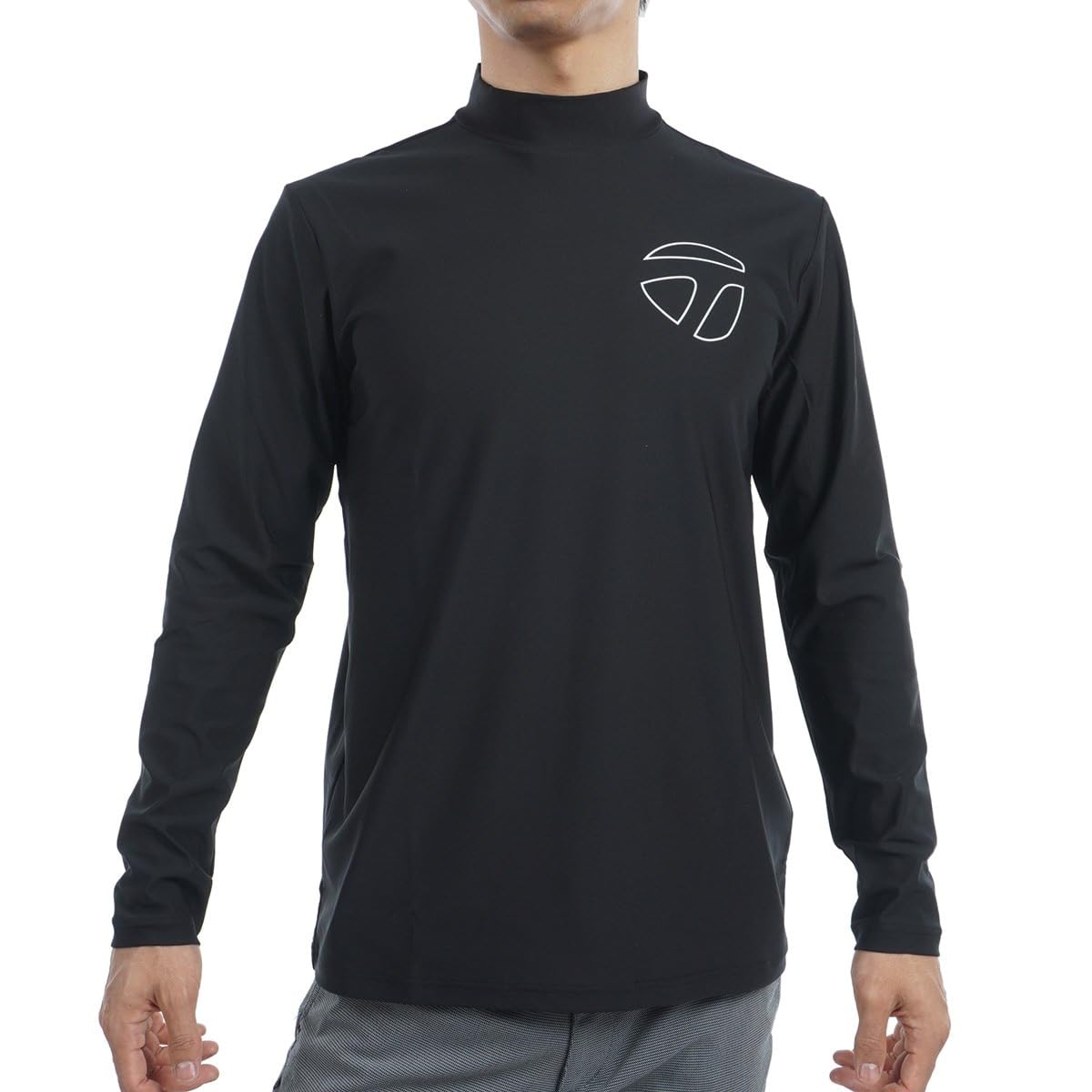 

TaylorMade TM Basic Long Sleeve Mock Club, Black, Size M, Men s, 2024FW, UN353