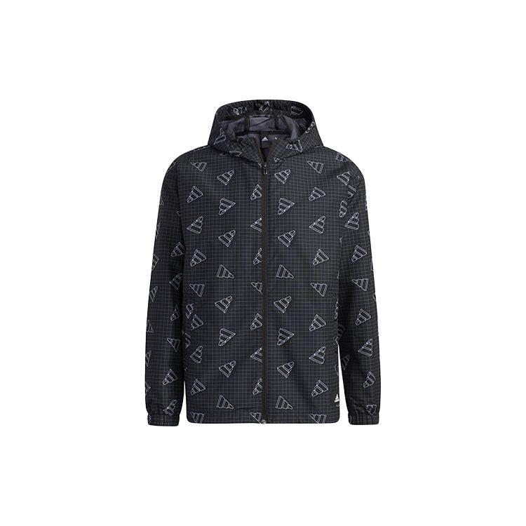 Adidas Jackets Men's Black Hooded Non Detachable Moderate GP1825