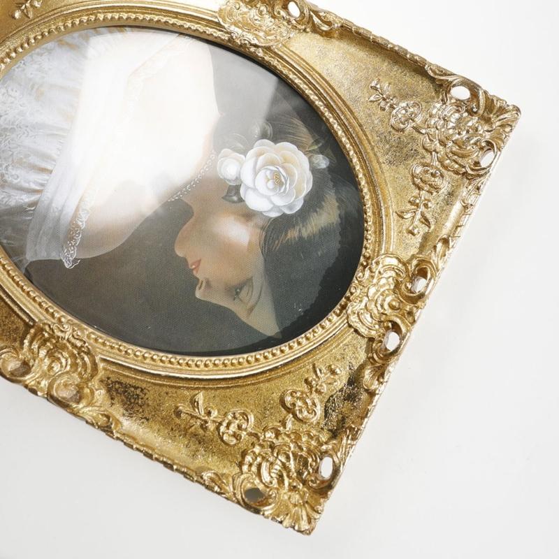 Antique Ornate Square Photo Frame for Tabletop Wall Display,Vintage Picture Frame,Decorative Photo Frame Home Decors