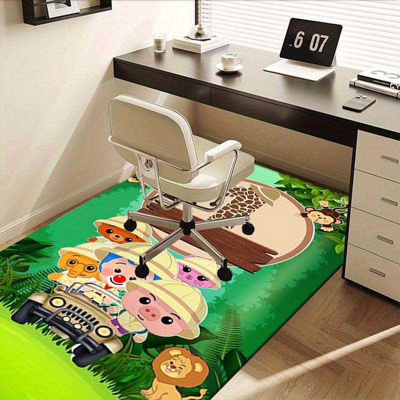 1pc Jungle Adventure,Safari Friends,Plim Plim Office Carpet Soft Polyester Non Slip Machine Washable