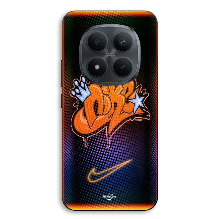 Coque de téléphone - MANIACASE - Xiaomi Redmi Note 15 Pro 5G - Silicone TPU - Motif Nike "Just Do It" orange - Noir