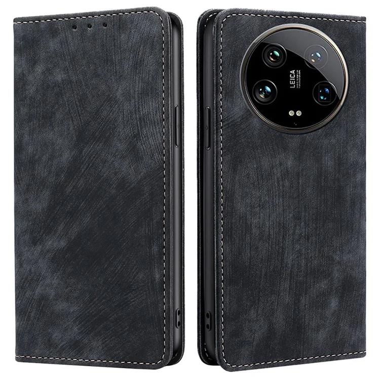 

Чехол-книжка-раскладушка из искусственной кожи с блокировкой RFID для Xiaomi 14 Ultra