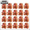 20pcs Photo Props Baby Photography Capybara Pendant Cute Cartoon Animal Keychain with Bee Wings Dolphin Design for Newborn Shoot