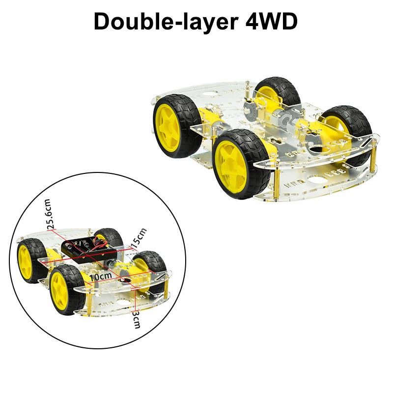 Diy Avoidance Tracking Motor Smart Robot Car Chassis Kit With Speed Encoder Battery Box 2Wd 4Wd Module For Uno R3